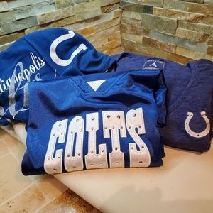INDIANAPOLIS COLTS TEAM SHIRTS, Women's L, 3pkg$$